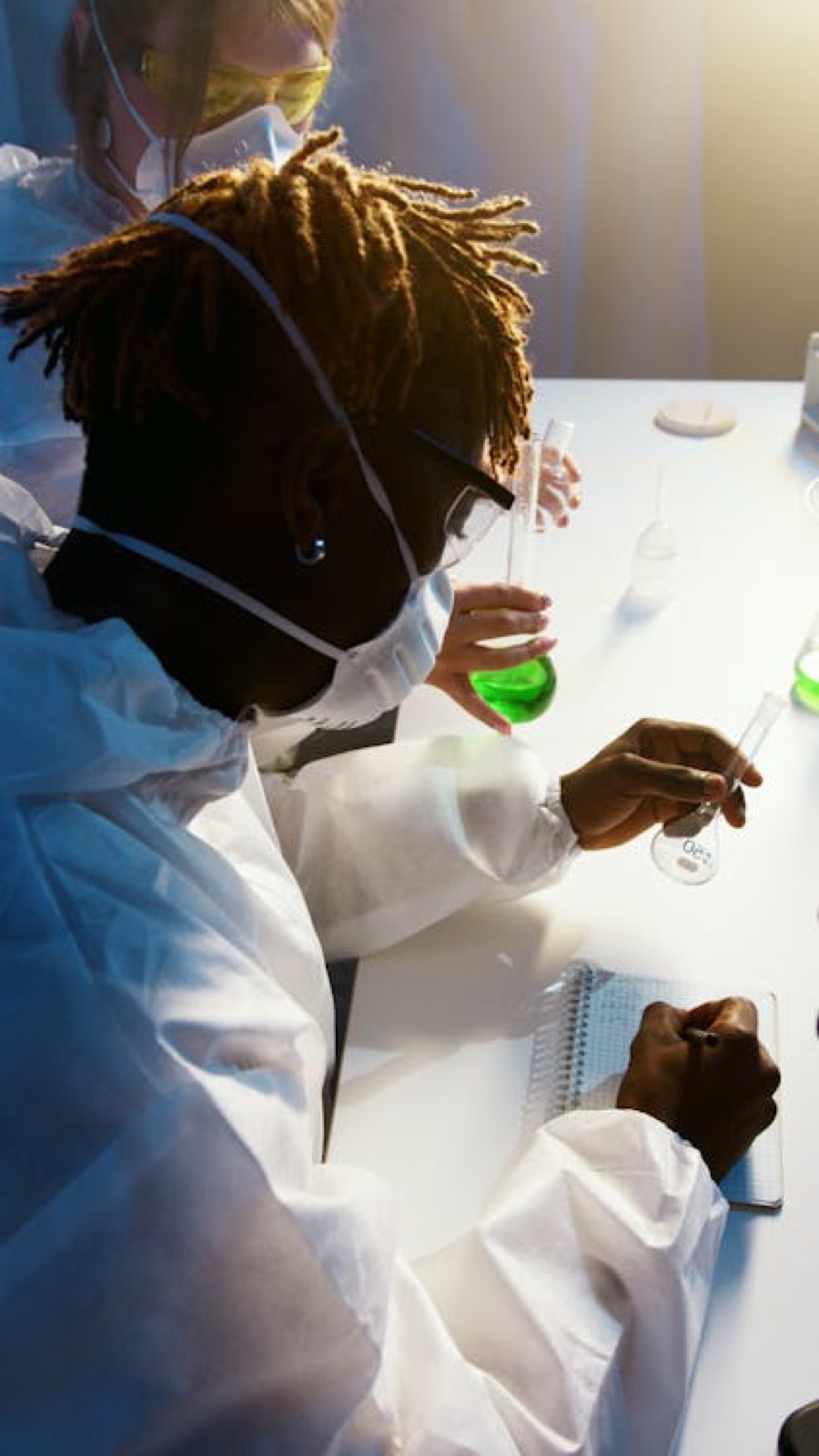 BUP student conducting laboratory research
